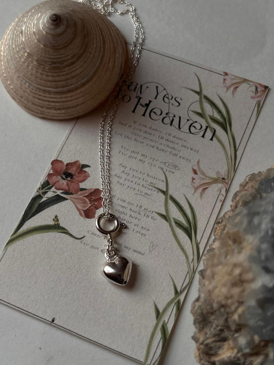 Heart 925 Silver Necklace with chain
