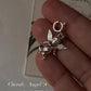 Silver cherub angel charm for meaningful jewelry