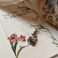 Vintage Rose Silver Necklace with Detailed Pendant  