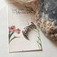 Sterling Silver Moon and Floral Design Necklace  