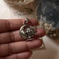 Bold Silver Necklace with Sun Moon Pendant