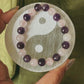Yin Yang design on selenite crystal charging plate