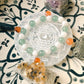 Shree Yantra selenite plate for crystal and chakra cleansing