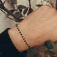 Protective Nazariya Black Spinel Sterling Silver Handcrafted Bracelet  