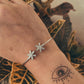 Minimalist CZ Double Star Flexible Kada 925 Silver Jewelry