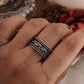 Tribal Braided & Balinese Stack Set 925 Sterling Silver Ring