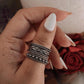 Tribal Braided & Balinese Stack Set 925 Sterling Silver Ring