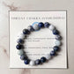 Heal MyThroat Chakra (Vishuddha) - Communication-8mm Natural Crystal Bracelet