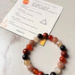 I Am Like Fire Element - for Energy & Protection 8mm Natural Crystal Bracelet