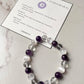 Heal My Crown Chakra (Sahasrara) 8mm Natural Crystal Bracelet