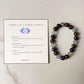 Heal My Third Eye Chakra (Ajna) 8mm Natural Crystal Bracelet