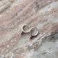 Small Tribal Rawa Charms 925 Sterling Silver Hoops