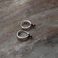 Small Tribal Rawa Charms 925 Sterling Silver Hoops