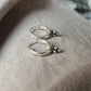Small Tribal Rawa Charms 925 Sterling Silver Hoops