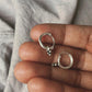 Small Tribal Rawa Charms 925 Sterling Silver Hoops
