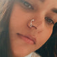 Tribal Rawa Charm 925 Sterling Silver Pierced Nose Ring