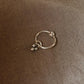 Tribal Rawa Charm 925 Sterling Silver Pierced Nose Ring