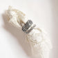 Thin, Thick Vintage Motif Stack Set Couple 925 Sterling Silver Ring