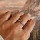 Thin, Thick Vintage Motif Stack Set Couple 925 Sterling Silver Ring