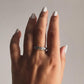Medium, Thick Vintage Motif Stack Set Couple 925 Sterling Silver Ring