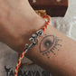 Om Trishul / Shiv Shakti Reusable Charm Handcrafted 925 Sterling Silver Rakhi
