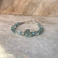 Aquamarine Carved Butterfly Handcrafted 925 Sterling Silver Bracelet