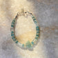 Aquamarine Carved Butterfly Handcrafted 925 Sterling Silver Bracelet