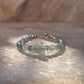 Aquamarine Carved Butterfly Handcrafted 925 Sterling Silver Bracelet