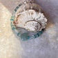 Aquamarine Carved Butterfly Handcrafted 925 Sterling Silver Bracelet