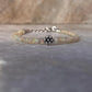 Natural Ethiopian Opal with Floral Charm Handcrafted 925 Sterling Silver Bracelet