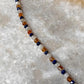 Lapis lazuli, Moonstone & Citrine 4mm Round Handcrafted 925 Sterling Silver Bracelet