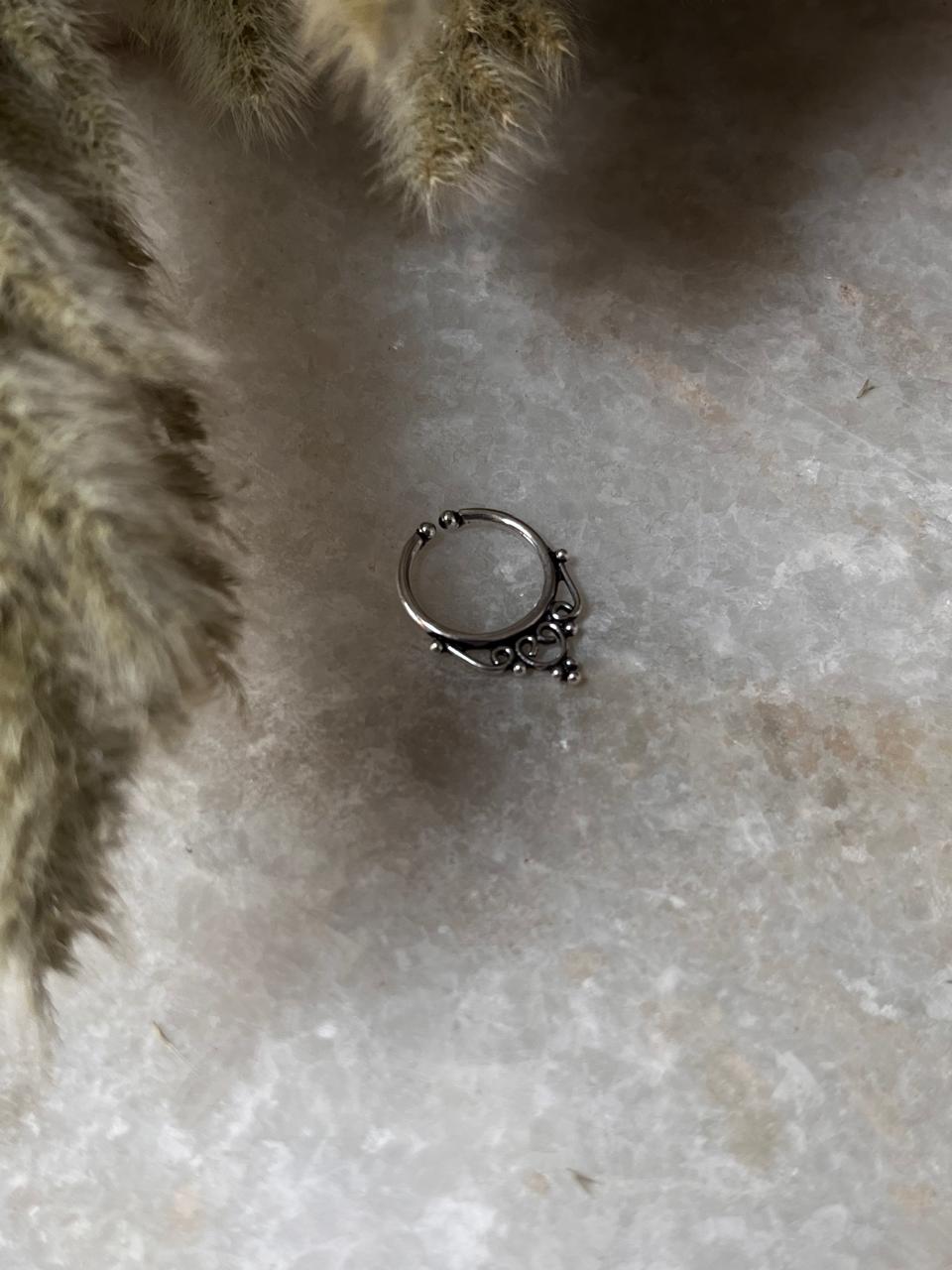 Tribal Septum 925 Sterling Silver Clip On- Design 8
