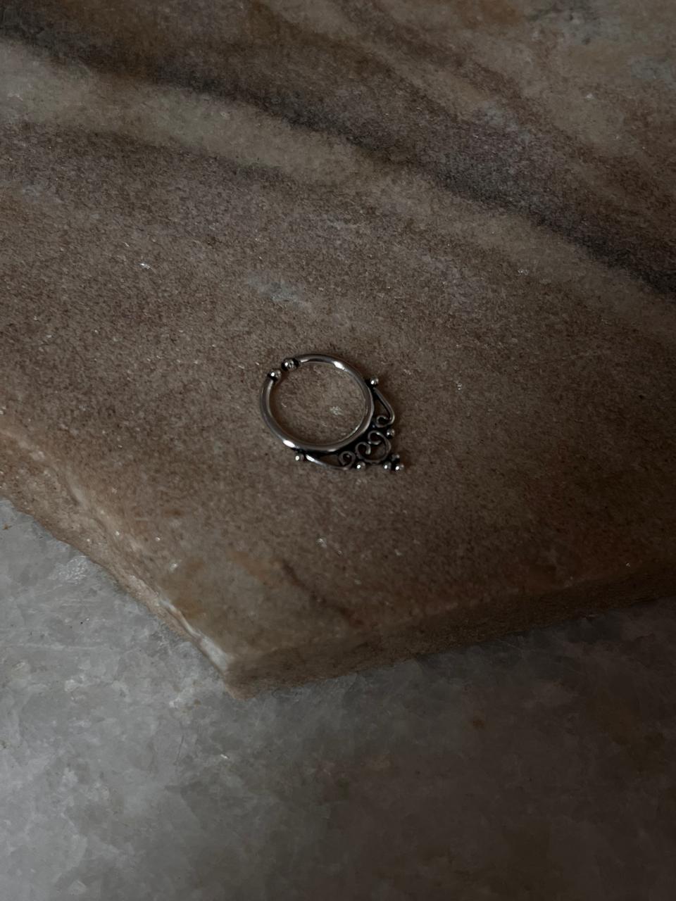 Tribal Septum 925 Sterling Silver Clip On- Design 8