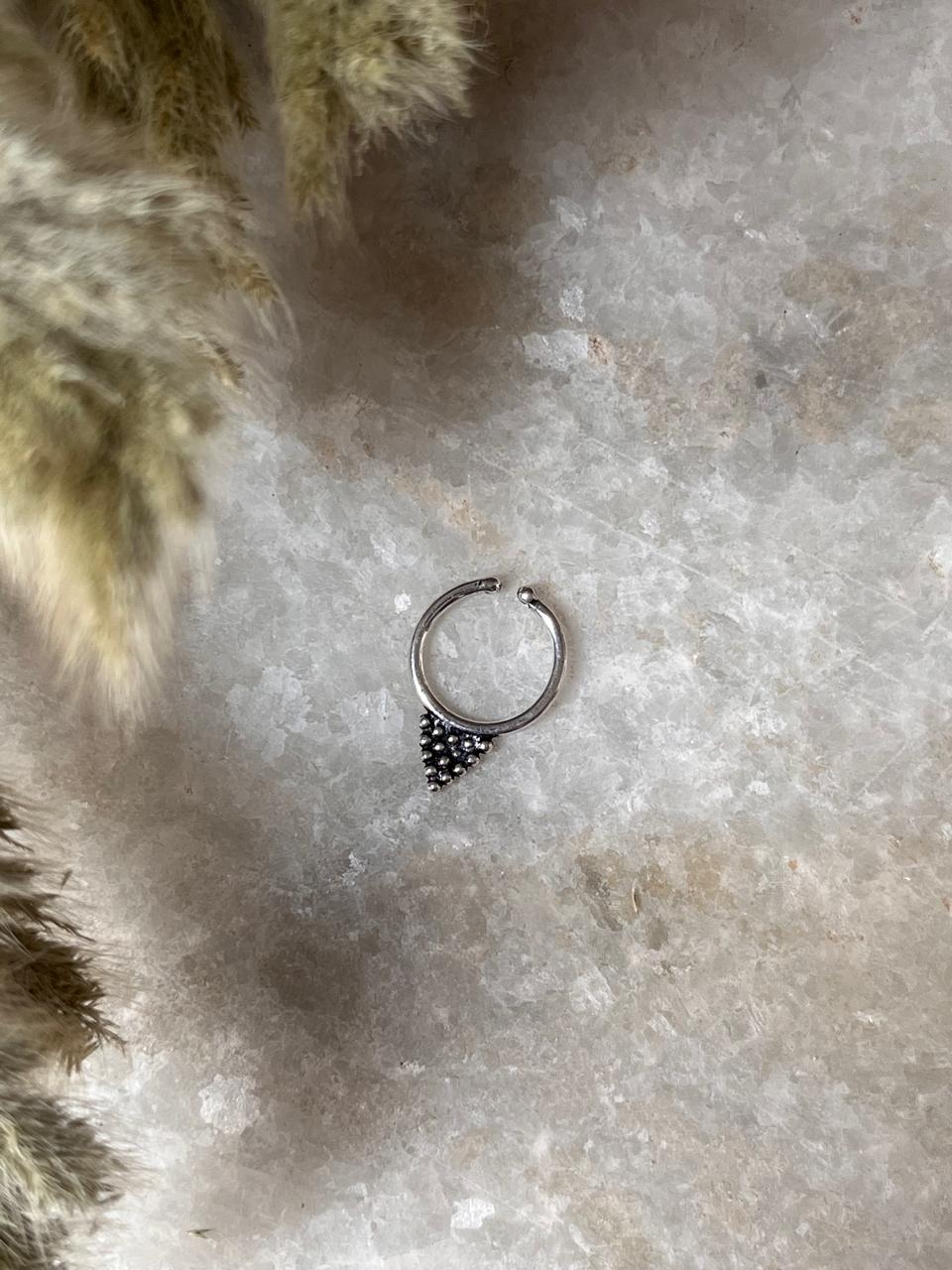 Tribal Rawa Septum 925 Sterling Silver Clip On- Design 9