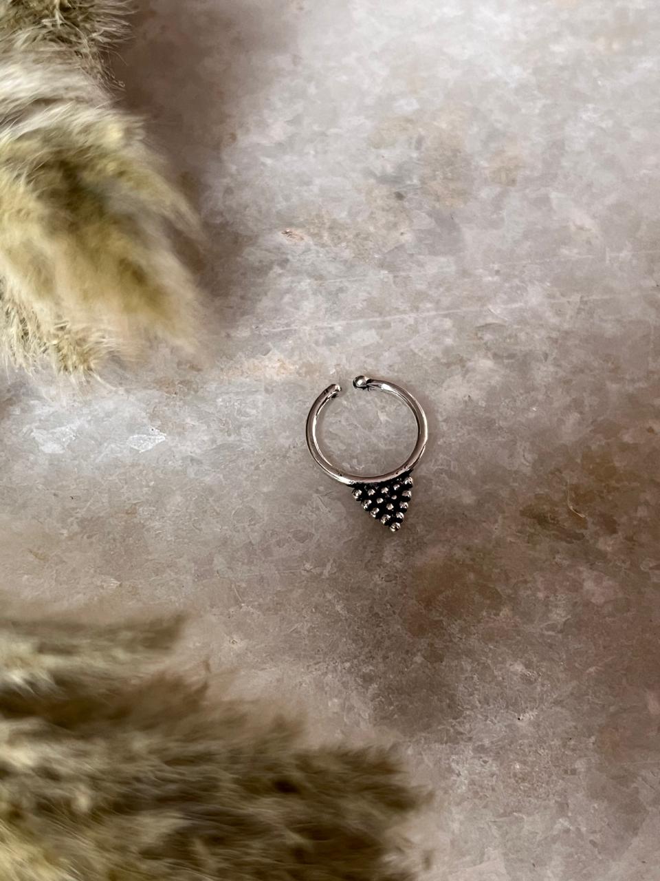 Tribal Rawa Septum 925 Sterling Silver Clip On- Design 9