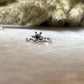 Green Rawa Floral Nose / Helix 925 Sterling Silver Clip On