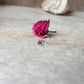 Tribal Rawa Pink Cz Stone Wired Back 925 Sterling Silver Nose pin
