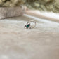 Tribal Rawa Green Cz Stone Wired Back 925 Sterling Silver Nose pin