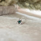 Tribal Rawa Green Cz Stone Wired Back 925 Sterling Silver Nose pin