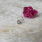 Tribal Rawa White Cz Stone Wired Back 925 Sterling Silver Nose pin
