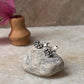 Flower White Cz Stone Studs 925 Sterling Silver Earrings