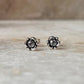 Flower White Cz Stone Studs 925 Sterling Silver Earrings