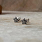 Star White Cz Stone Studs 925 Sterling Silver Earrings