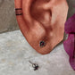Flower Pink Cz Stone Studs 925 Sterling Silver Earrings