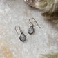 Moonstone Pear Boho Hook 925 Sterling Silver Earrings