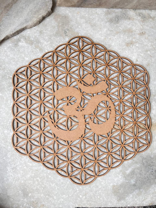 Wooden Om / Aum For Decor