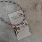 Amethyst & Fresh Water Rice Pearl Natural Crystal With Cherub Angel Charm 925 Sterling Silver Choker Necklace