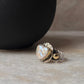 Baroque Pearl Heart Rustic Fusion Handcrafted 925 Sterling Silver Ring