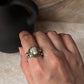 Baroque Pearl Rustic Fusion Handcrafted 925 Sterling Silver Ring