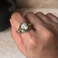 Baroque Pearl Rustic Fusion Handcrafted 925 Sterling Silver Ring